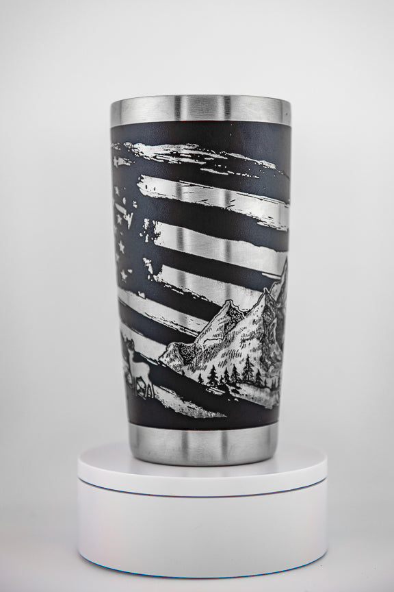 Patriotic Eagle Tumbler - Bern Laser Works