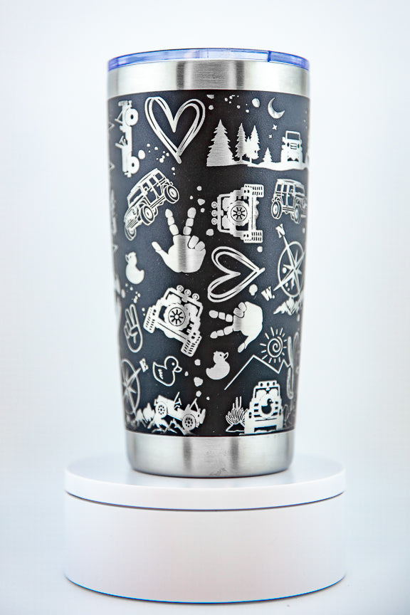 Off Road Jeep and Duck Tumbler - Bern Laser Works