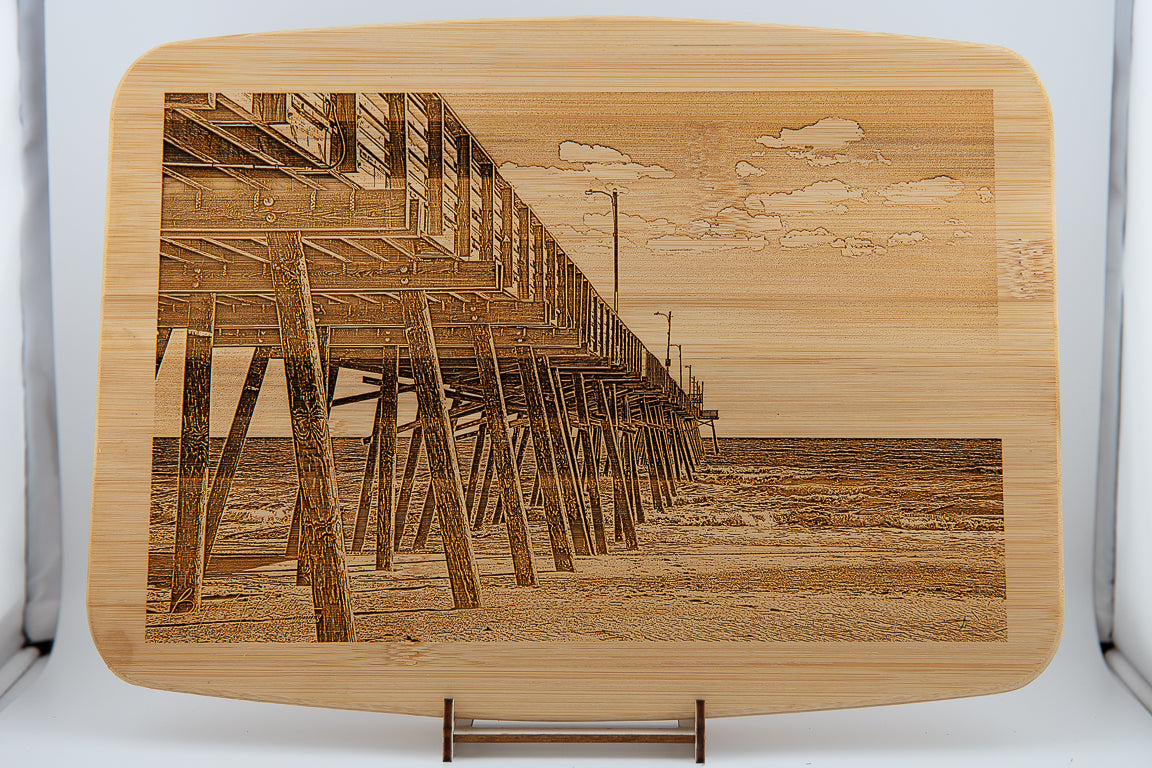 Pier and Ocean Cutting Board - Bern Laser Works