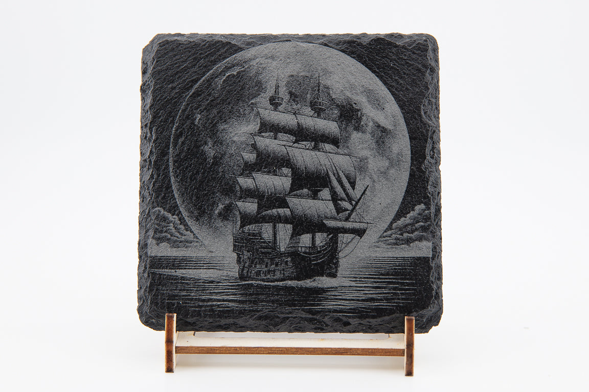 Pirate Ship and Moon Coasters - Bern Laser Works