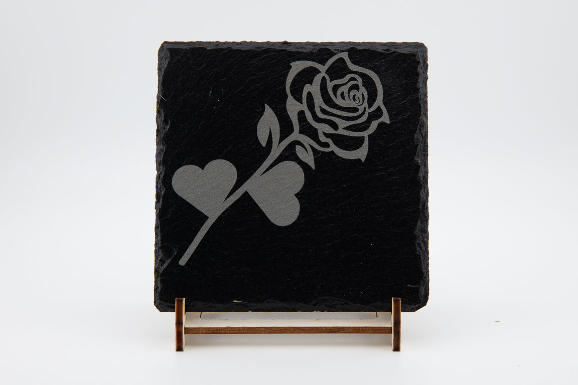 Rose Flower Coasters - Bern Laser Works