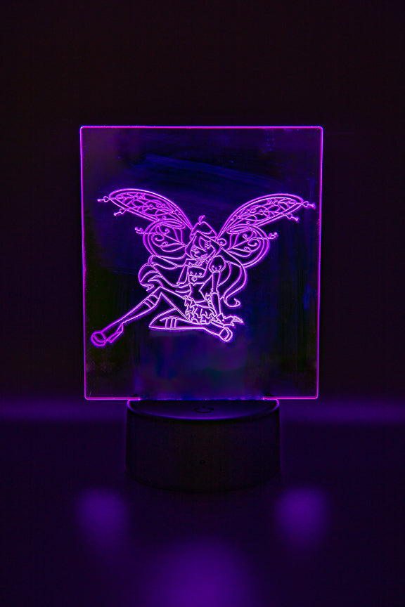 Fairy Sitting LED Night Light - Bern Laser Works